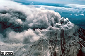 Mt St Helens lava dome and eruption USGS